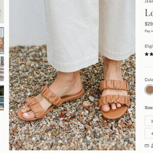 Jenni Kayne Leather Dune Sandal 39